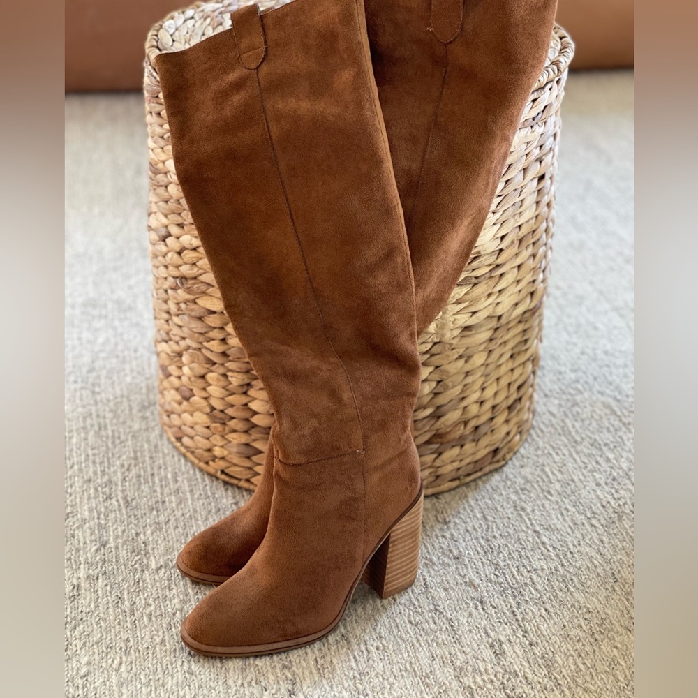 SUEDE SLOUCH OVER THE KNEE BOOTS